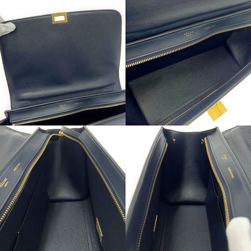 Celine Leather Trapeze 2-Way Handbag 389219 Handbag