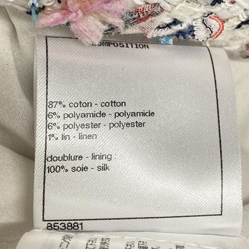 Chanel Jacket Size 34 S Women - P74009 White X Pink X Multi Long Sleeves /