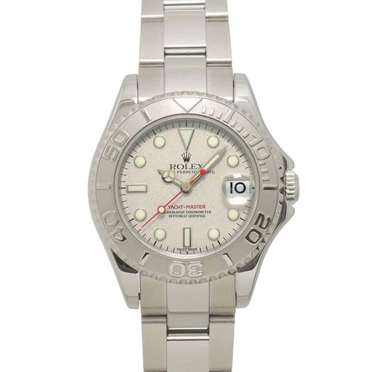 Rolex Yacht Master Star Rolesium No Boys Watch PT Platinum Bezel Date Automatic