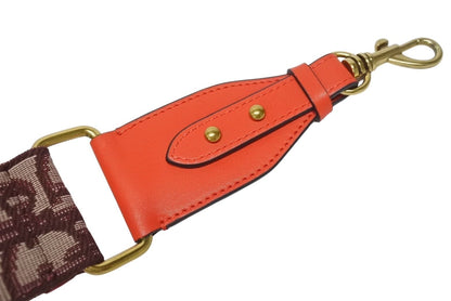 Dior Shoulder Strap Trotter Studs Leather Canvas Bordeaux — view 4