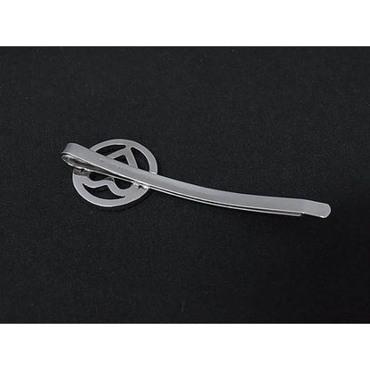 Miu Miu Miu Heart Line Stone Hairpin Hair Clip Silver — view 2
