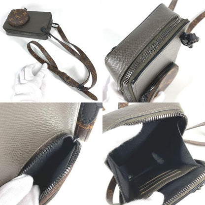 Louis Vuitton Shoulder Bag Phone Box M30581 Taiga Leather Brownish