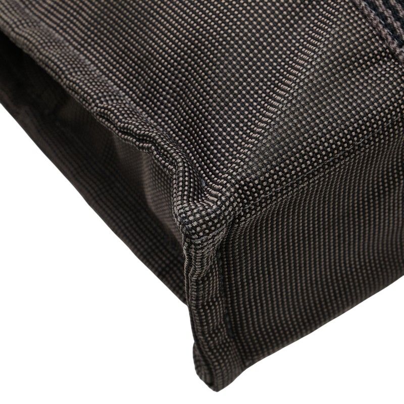 Hermes Her Line Tote PM Handbag Tote Bag Gray Black Canvas Women Hermes