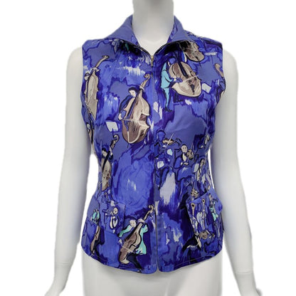 Hermes Concerto Vest Size 38 Blue
