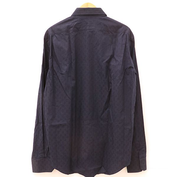 Louis Vuitton Virgil Abloh Monogram Long Sleeve Shirt Rm211e Zvu Hls41w Cotton