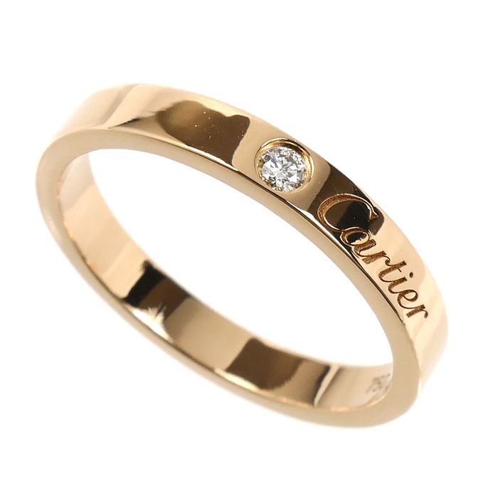 Cartier 18k Pink Gold Diamond Ring