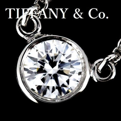 Tiffany & Co By-the-Yard Diamond 021 CT F-Vvs 2-3 ex Necklace Pt950