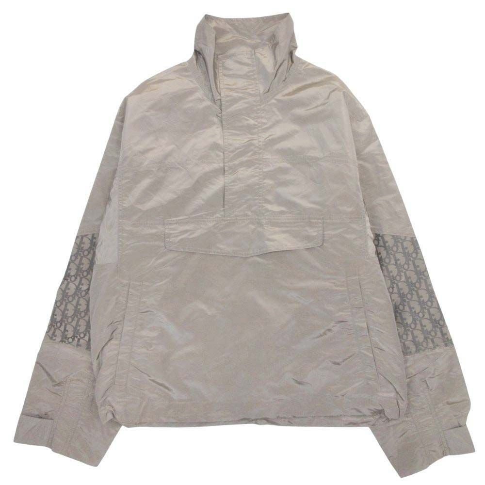 Dior Homme Nylon Anorak Jacket Oblique Pullover Half Zip 48 Khaki