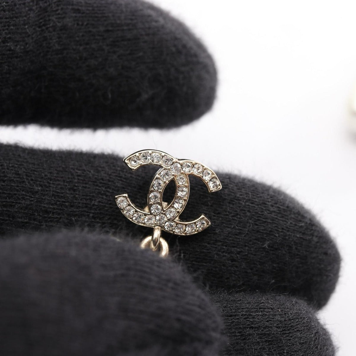 Chanel Earrings CC Logo Perfume Bottle — view 6