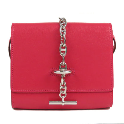 Hermes Chaine D'ancre to Go Compact Rose Silver Chevre Chamkila Bifold Wallet
