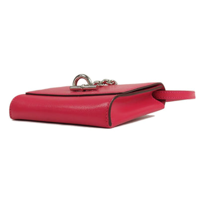 Hermes Chaine D'ancre to Go Compact Rose Silver Chevre Chamkila Bifold Wallet — view 3