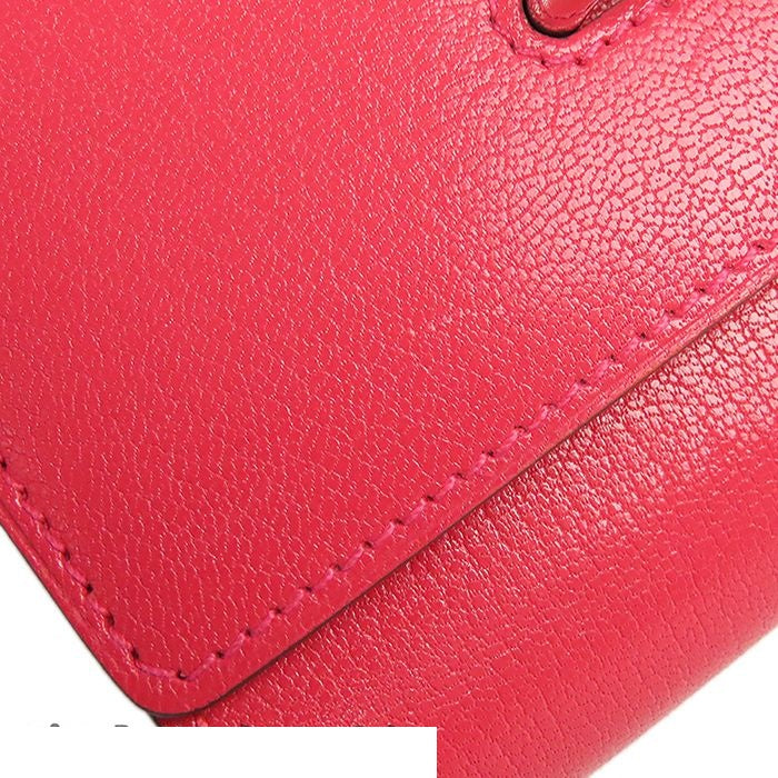 Hermes Chaine D'ancre to Go Compact Rose Silver Chevre Chamkila Bifold Wallet — view 6