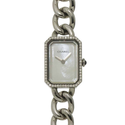 Chanel Premiere Diamond Bezel Watch White Shell Quartz