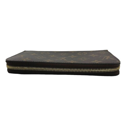Louis Vuitton M41895 Monogram Round Zipper Fuchsia Long Wallet Louis Vuitton