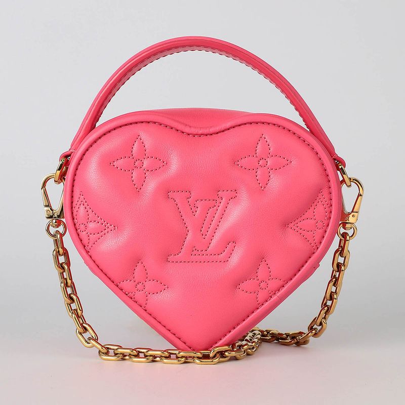 Louis Vuitton Shoulder Bag Pop Heart Pouch Dragon Fruit Rank SA
