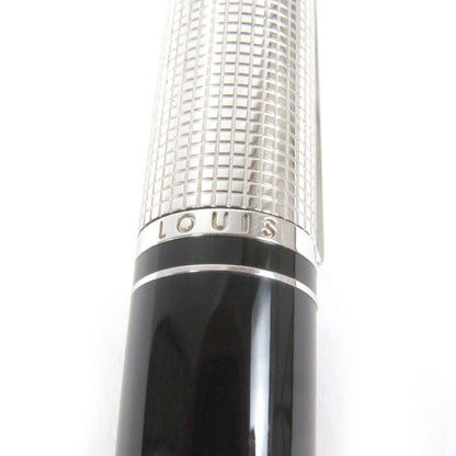 Louis Vuitton Doc Lacquer Twist Ballpoint Pen Black Silver Made In France Men's