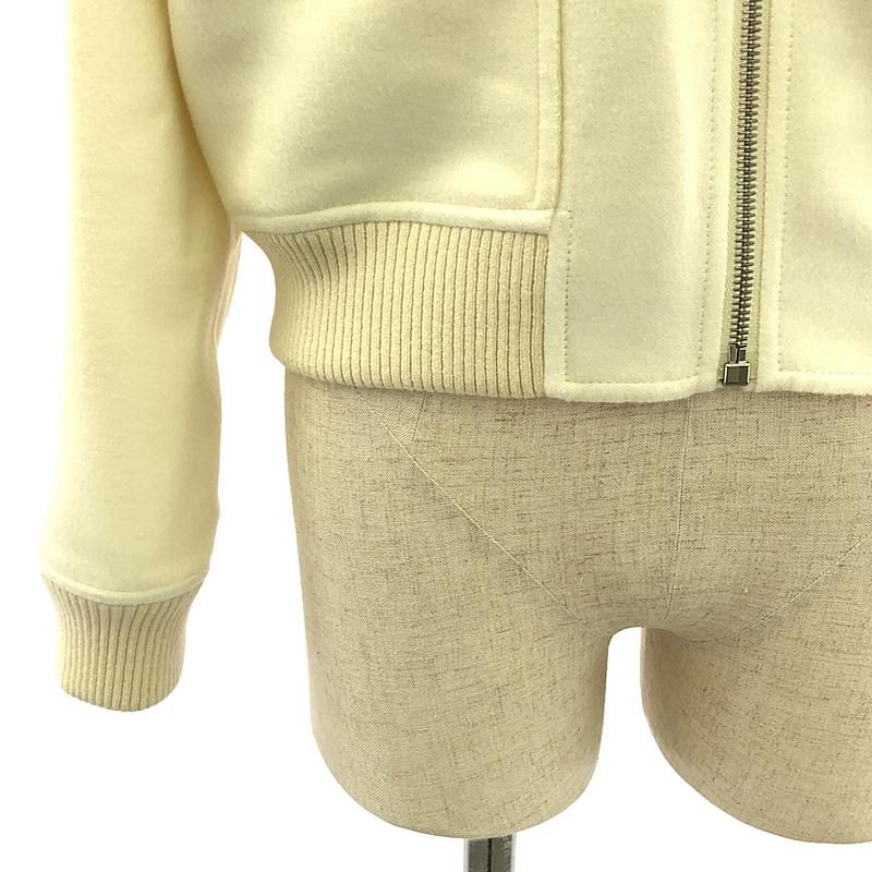 Hermes | 2024aw | Cashmere 100% Cashmere Leather Zip Ribbed Blouson Jacket | 36