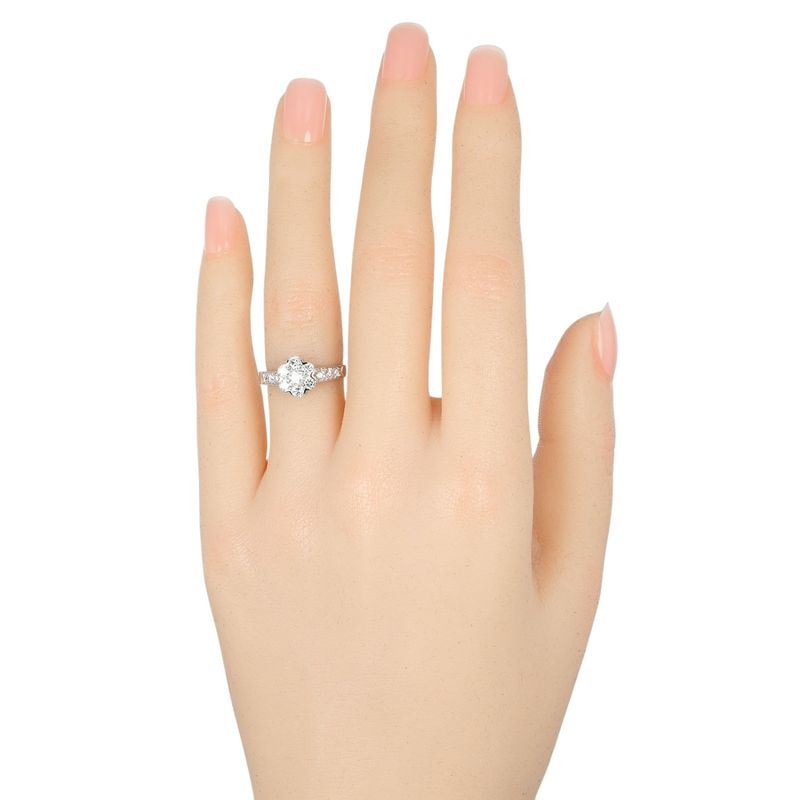 [van Cleef & Arpels] Van Cleef & Arpels Fleurette Pt950platinum × Diamond #8