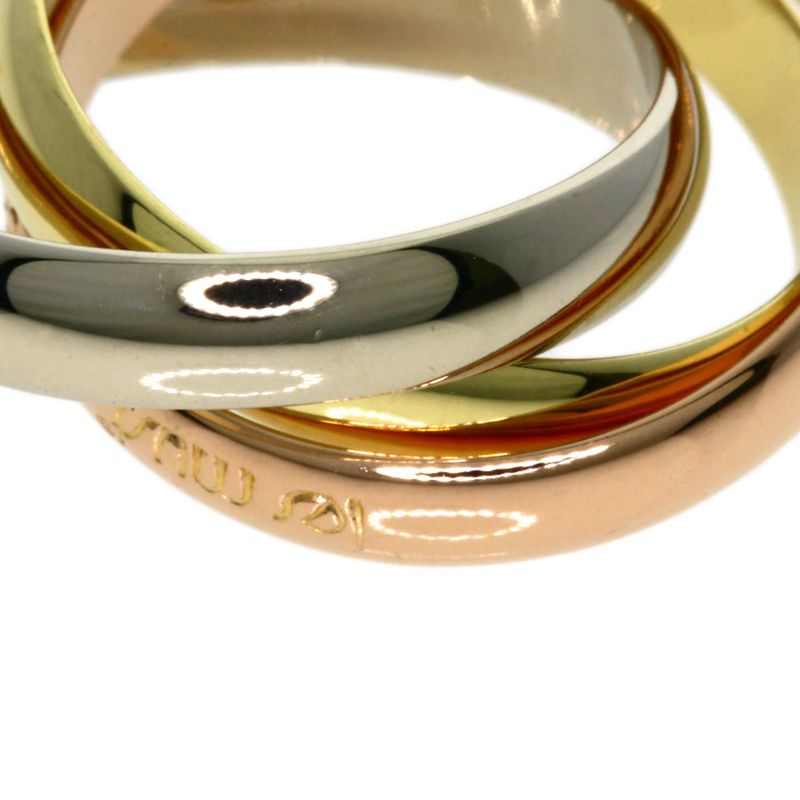 Cartier Trinity #49 Ring 18K Yellow Gold 18K White Gold 18K Pink Gold Ladies