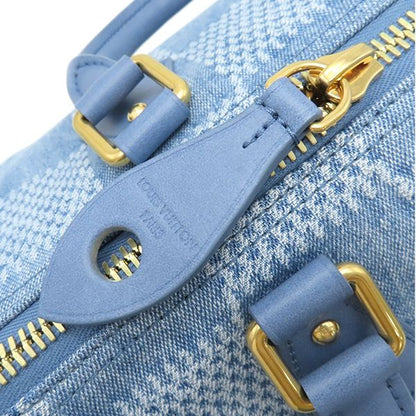 Louis Vuitton 2way Bag Speedy Bandoliere 30 Damier Denim 3d Cotton Canvas Denim