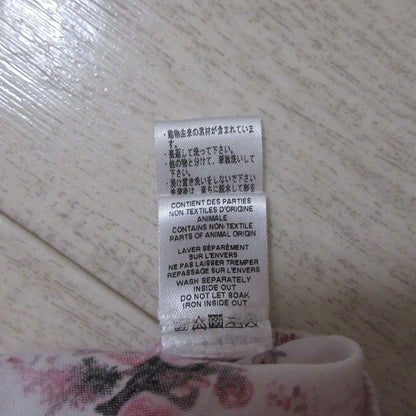 Christian DIOR Rose Print Floral Print Puff Sleeve Short Sleeve Pullover Kids