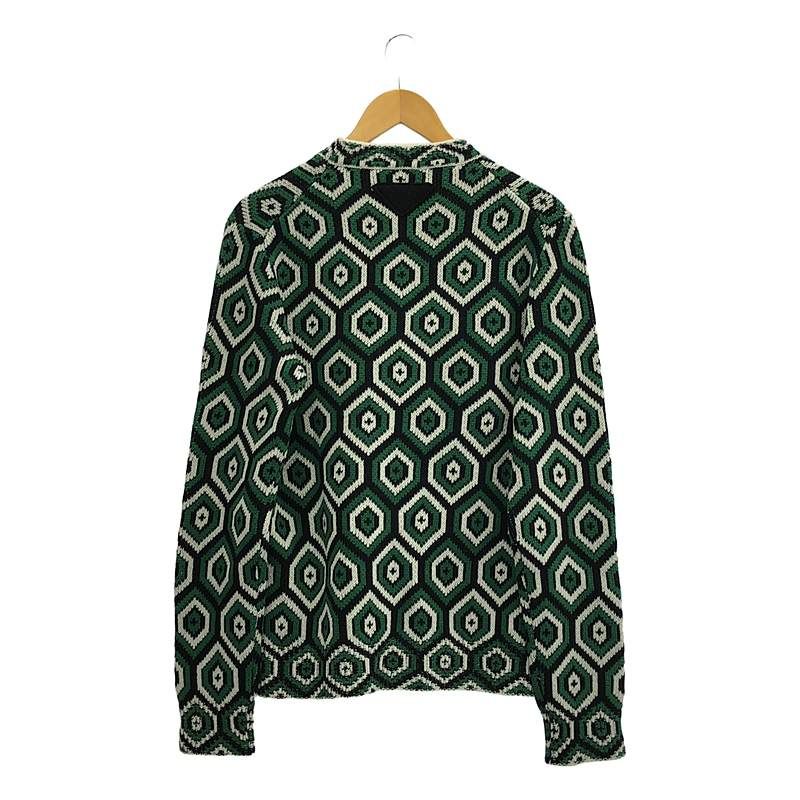 Prada - 2022aw - Wool Cashmere Textile Knit - 48 - Multicolor - Men's