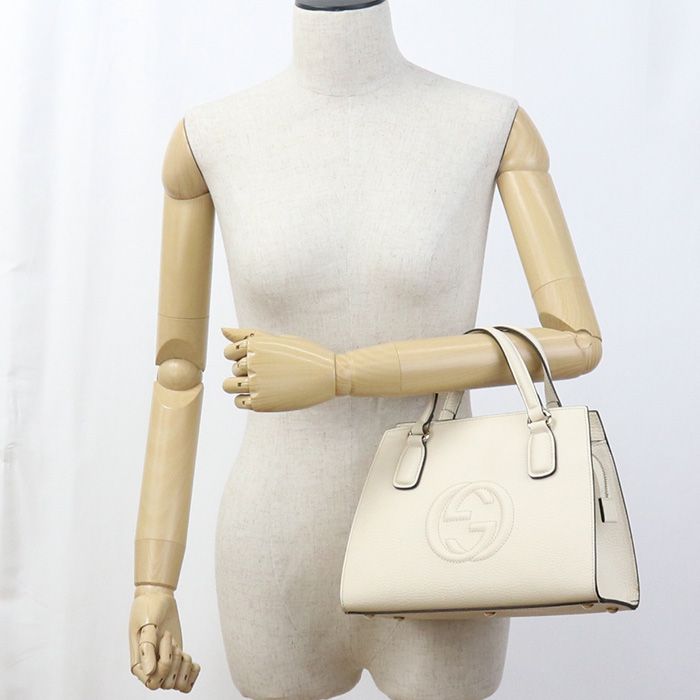 Gucci 2WAY Soho 607722 Cao0g 9522 Tote Bag Leather Women