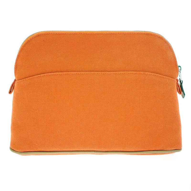 Hermes Bolide Pouch MM Bolide Canvas Pouch Orange