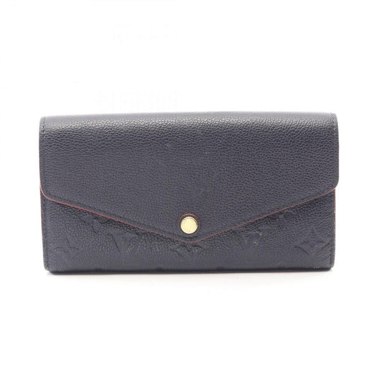 Louis Vuitton Bifold Wallet Portefeuille Sarah Marie Nuit Leather