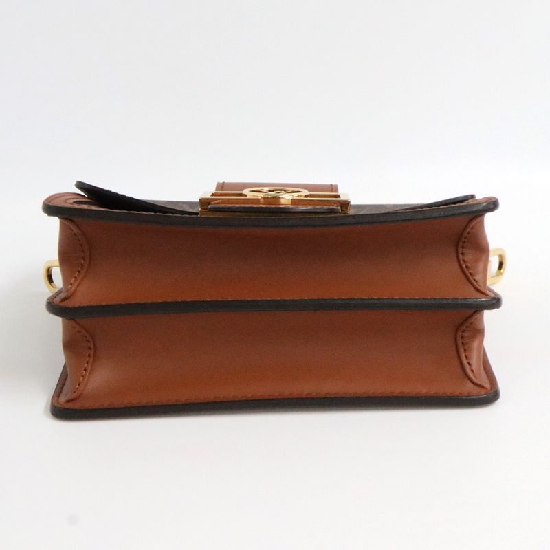 Louis Vuitton Monogram Reverse Dauphine Mini Shoulder Bag M44580 Brown