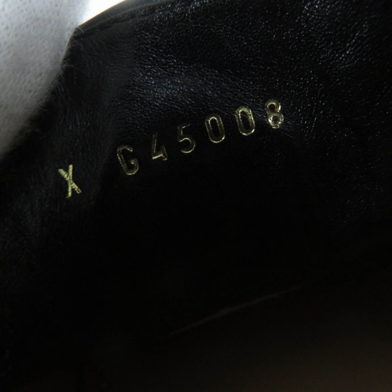 CHANEL 23A G45008 Shiny Calfskin Leather Loafer With Coco Mark Black 38.5 With