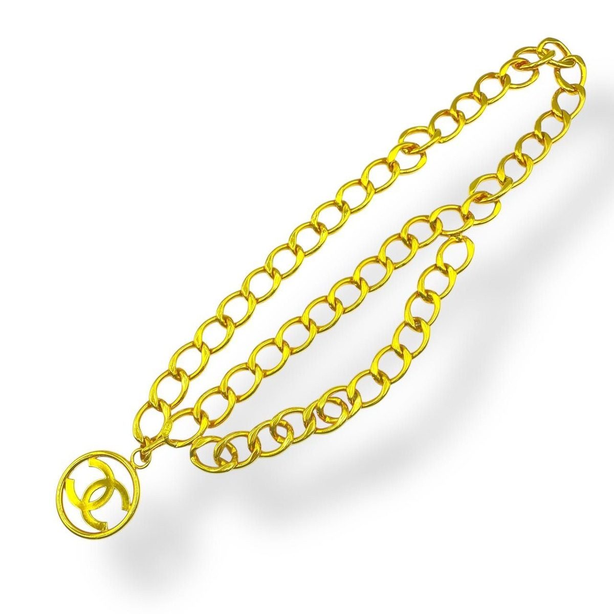 Chanel Chain Belt Gold CC Logo