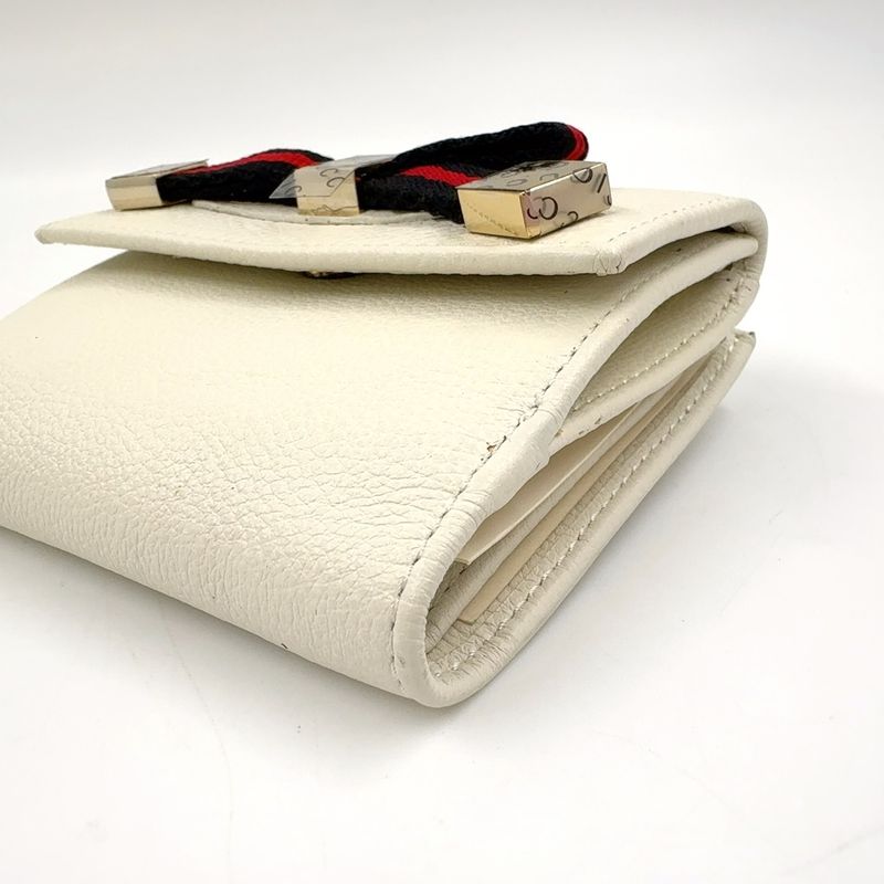 Gucci GG Canvas Printhie Sherry Line W Hook Wallet Leather X Canvas Off White X