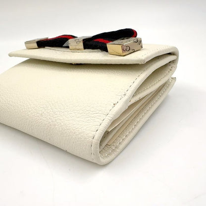 Gucci GG Canvas Printhie Sherry Line W Hook Wallet Leather X Canvas Off White X