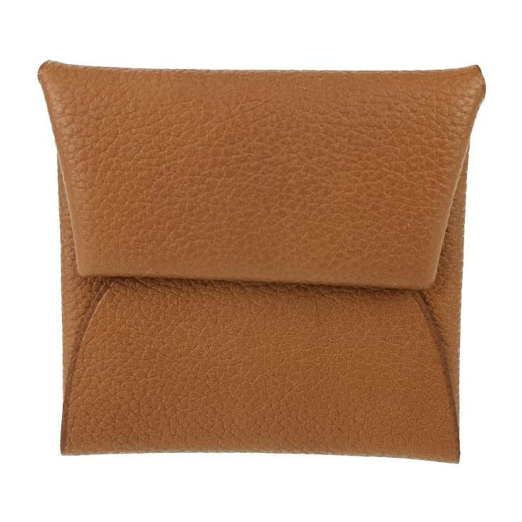 Hermes Bastia Coin Case Gold Brownish Evercolor Silver Hardware