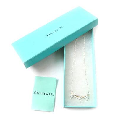 Tiffany & Co Triple Ribbon Combi Necklace Pendant Accessory Sv925 750 Silver