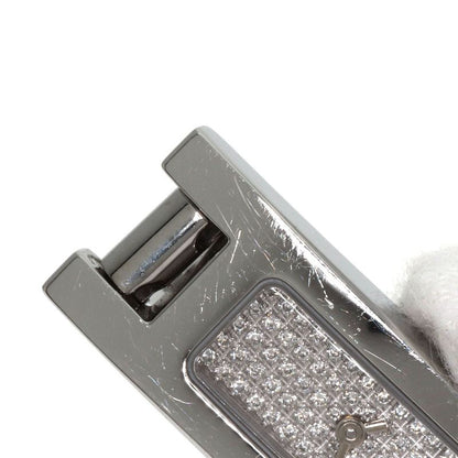 Gucci 3900l Square Face Dial With Diamonds Wristwatch SS Ladies