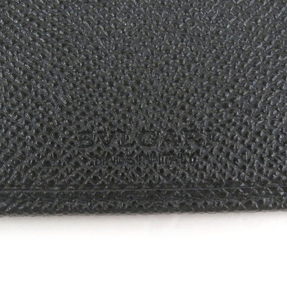 Bvlgari Leather Bvlgari Man Silver Hardware Long Wallet Black With Box Made In