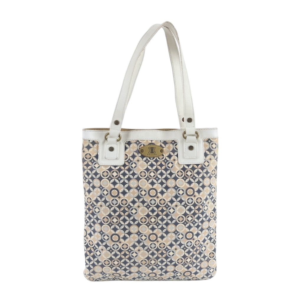 Celine Leather All Over Pattern Tote Shoulder Hand