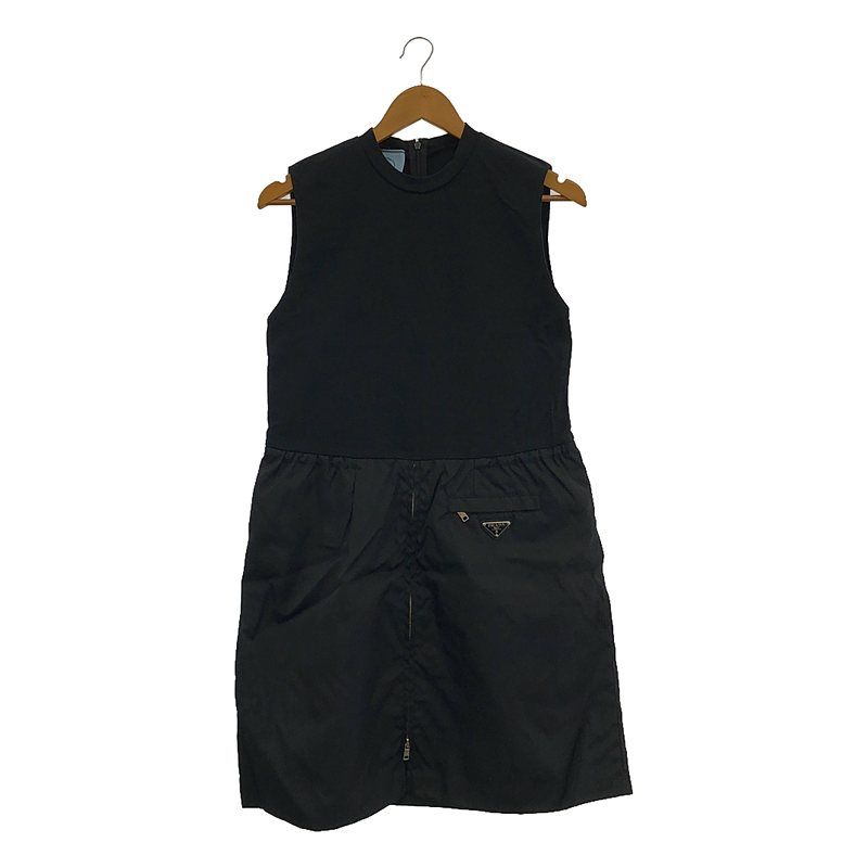 Prada - Re-nylon Sleeveless Dress - Black - Women's