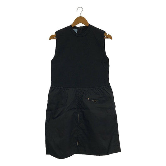 Prada - Re-nylon Sleeveless Dress - Black - Women's