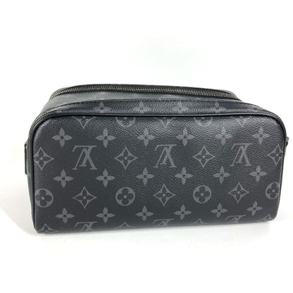 Louis Vuitton Second Bag Dopp Kit Clutch Toiletry Monogram Eclipse Canvas Case