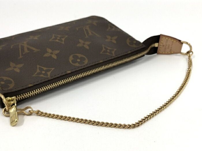 Louis Vuitton Mini Pochette Accessoire Handbag Monogram Brown M58009