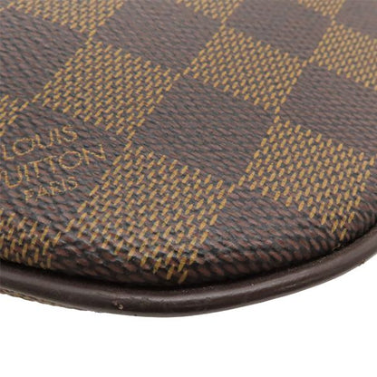 Louis Vuitton Shoulder Bag Pochette Bosfort Damier Canvas Damier Ebene Gold