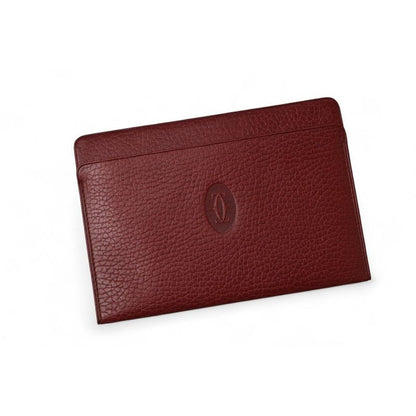 Cartier Card Case Vintage Mini Pouch Must de Cartier Bordeaux — view 2