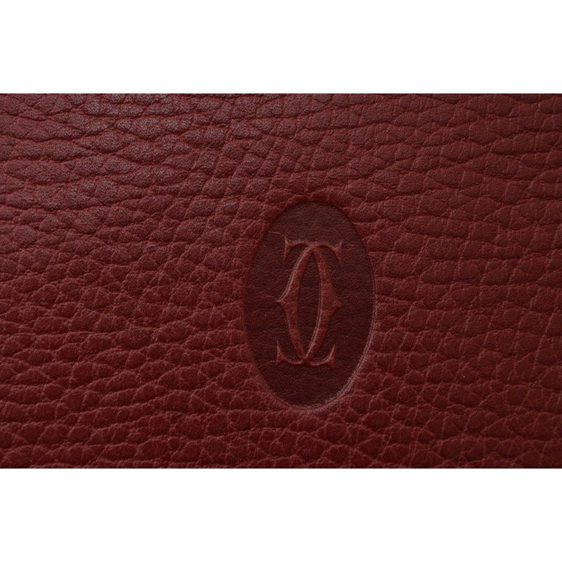 Cartier Card Case Vintage Mini Pouch Must de Cartier Bordeaux — view 4