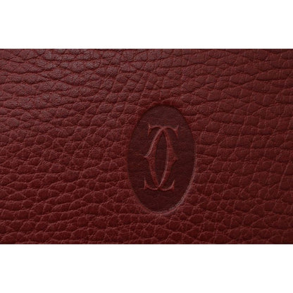 Cartier Card Case Vintage Mini Pouch Must de Cartier Bordeaux — view 4