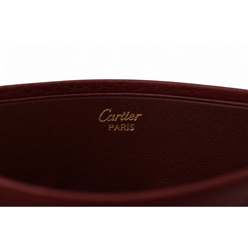 Cartier Card Case Vintage Mini Pouch Must de Cartier Bordeaux — view 6