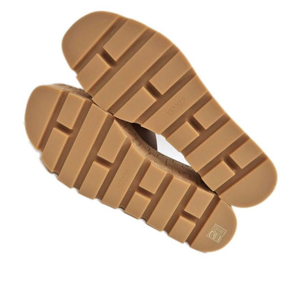 Hermes Eze Sandals Size 39 Leather Cork Natural Thick Sole Shoes — view 8