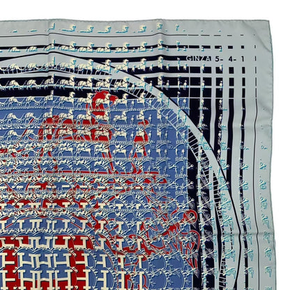 Hermes Carre 90 Scarf Silk 24 Faubourg Seconde Ginza Store — view 4